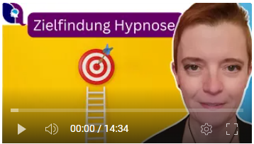 Youtube Tittelbild Ziele Hypnose mit Bild von Ildiko Eder und eine Leiter zu Ziele